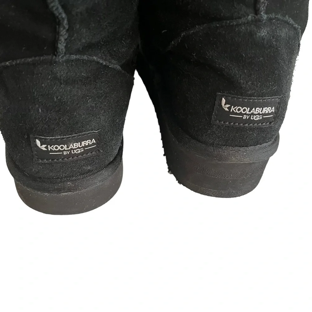 Koolaburra by Ugg Black Suede Faux Fur Lining 